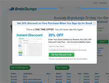 Tablet Screenshot of mybraindumps.net